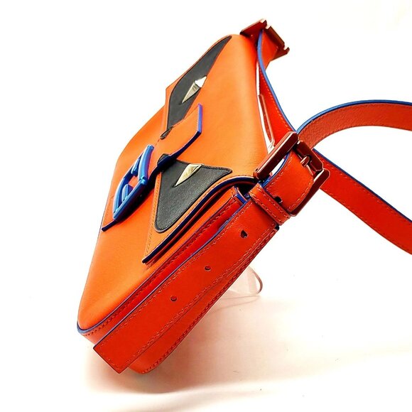 Fendi Orange Leather Crossbody Bag mon892-101625 - Picture 3 of 16